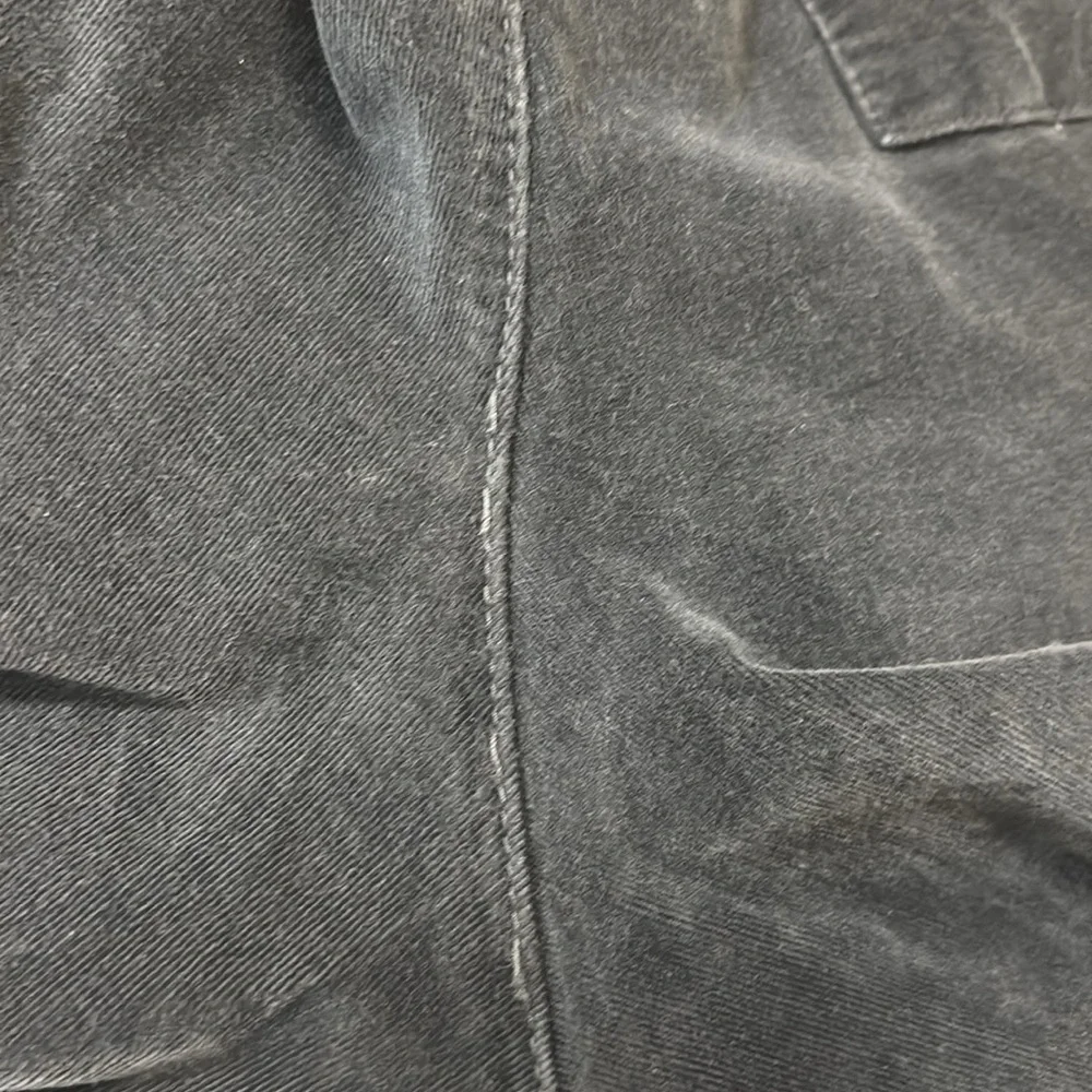 Frank & Eileen Kinsale Raw Hem Corduroy Pants Navy Blue size 12 - Picture 11 of 13